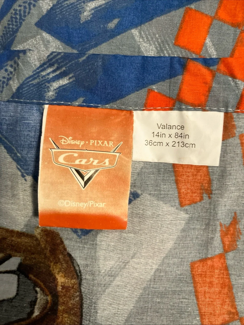 set of 2 cars valance curtains